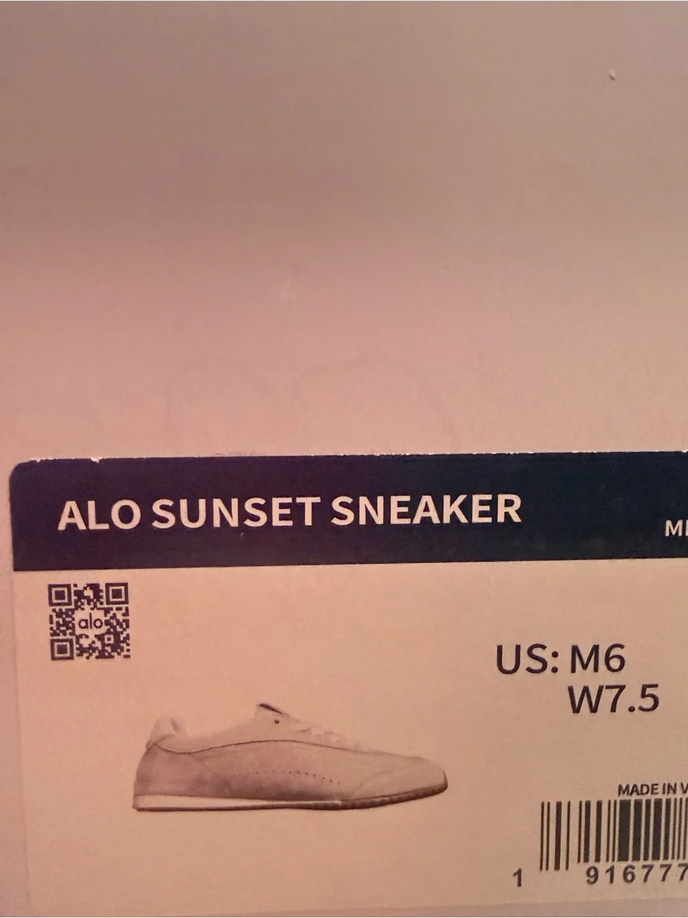 ALO Yoga Suede Athletic Sneakers in Light Gray and White